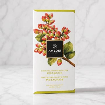 Amedei Frutti White Chocolate with Pistachios