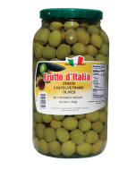 Frutto d Italia Pitted Green Castelvetrano Olives 2/2 KG (4.2 LB)