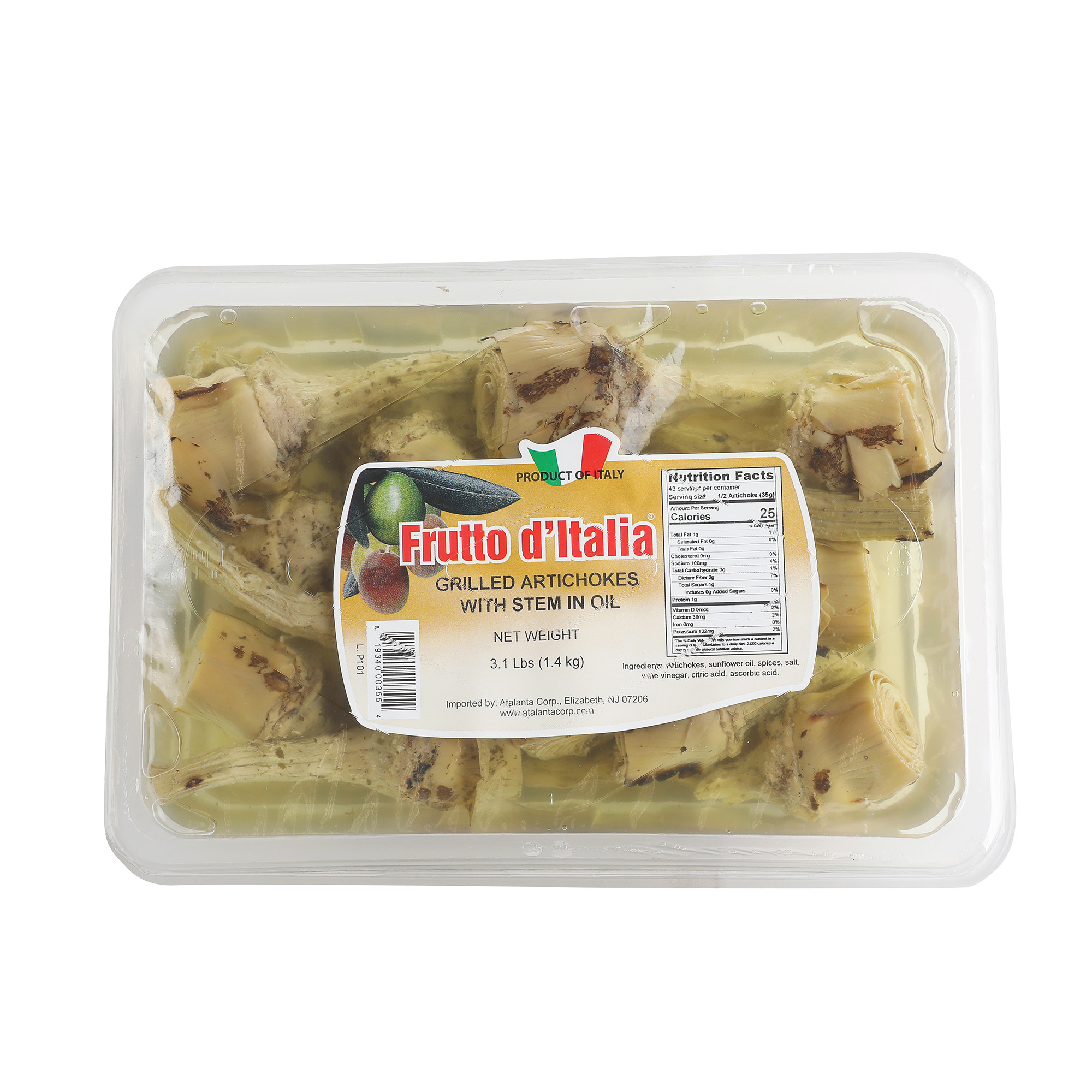 Frutto d' Italia Grilled Artichokes with Stems 2/3.1 Lbs