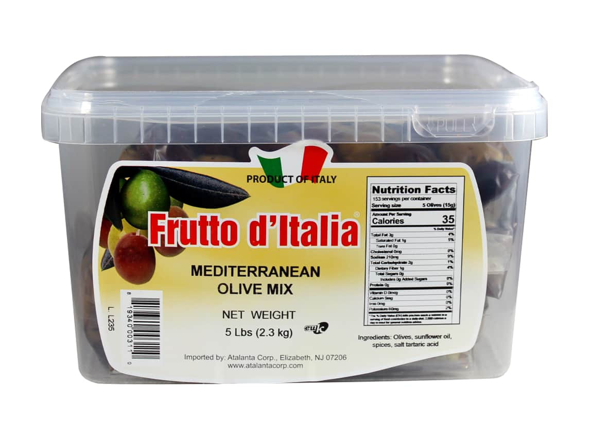 Frutto d Italia Mediterranean Mix Olives 4/2.3 Kg