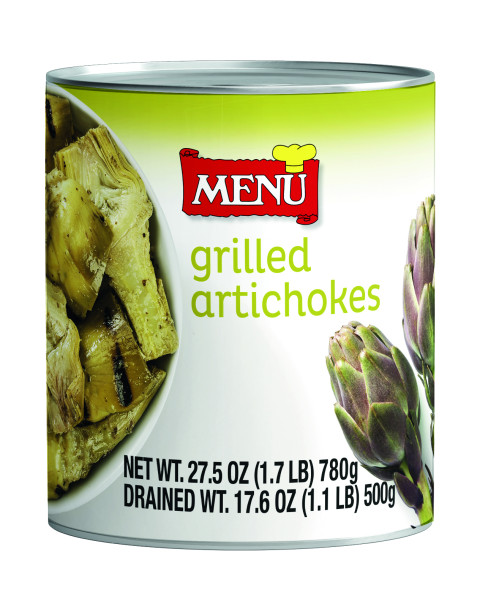 Menu Grilled Artichokes  6/27 Oz