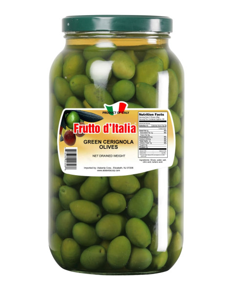 Frutto d'Italia Green Cerignola Olives 2/2.5 KG