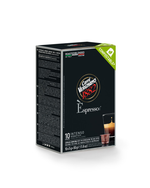  Caffe Vergnano Intenso Nespresso Compatible Compostable Capsules 6x10/5 GR