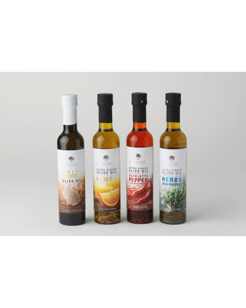 A L'Olivier Herbs de Provence Infused Extra Virgin Olive Oil Bottle, 6/8.4 OZ