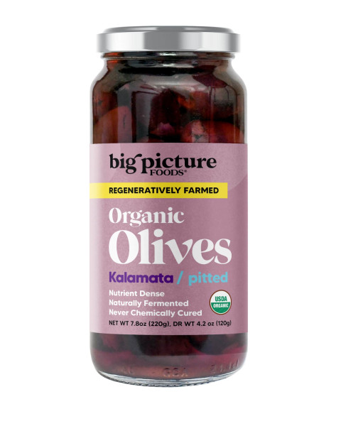Big Picture Foods Pitted Organic Kalamata Olives Jar