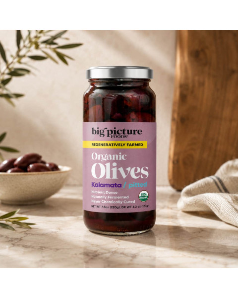 Big Picture Foods Pitted Organic Kalamata Olives Jar