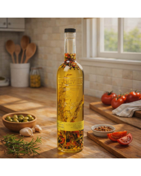 A L'Olivier Thyme, Rosemary, Chili & Peppercorn Infused Extra Virgin Olive Oil, 6/16.9 OZ