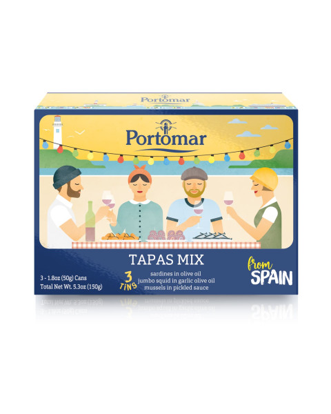 Portomar Tapas, Seafood Mix Spanish 1/5.29 OZ