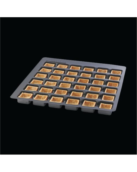 La Rose Noire Vanilla Small Square Tart Shell, 1/96 CT 