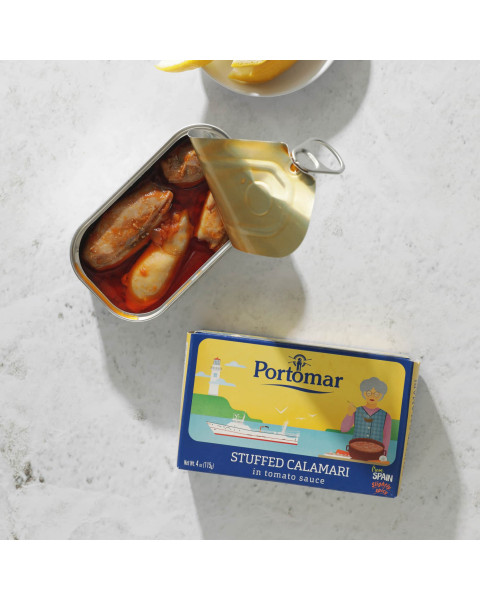 Portomar Stuffed Squid, American Sauce 12/111 GM