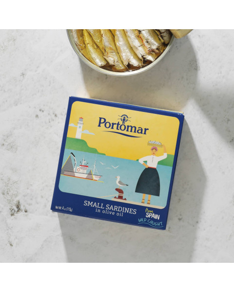 Portomar Sardines, Small IN Olive Oil 1/4 OZ