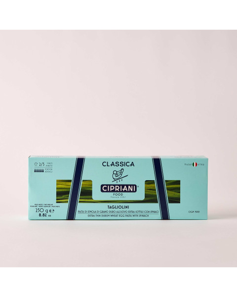 Cipriani Food Organic Tagliolini Egg Pasta with Spinach