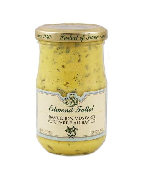 Edmond Fallot Basil Dijon Mustard 12/7.2 oz