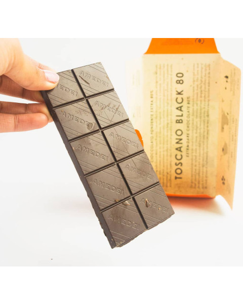 Amedei Toscana 80% Black Chocolate Bar, 1/50 GR