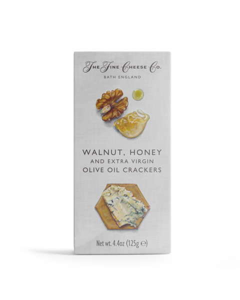 The Fine Cheese Company Walnut, Honey & Extra Virgin Olive Oil Crackers. 6/4.4 OZ