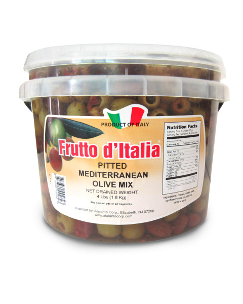 Frutto d Italia Mediterrean Mix Pitted Olives 2/1.8 Kg