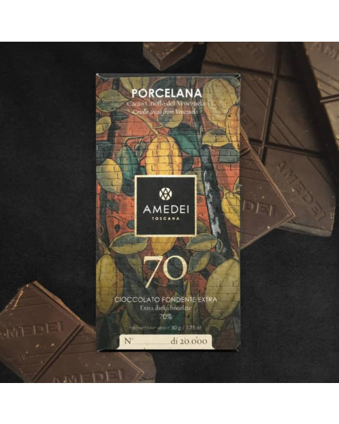 Amedei Tuscany Amedei Dark Chocolate Porcelana Bar (1.75 OZ) 1/50 GR