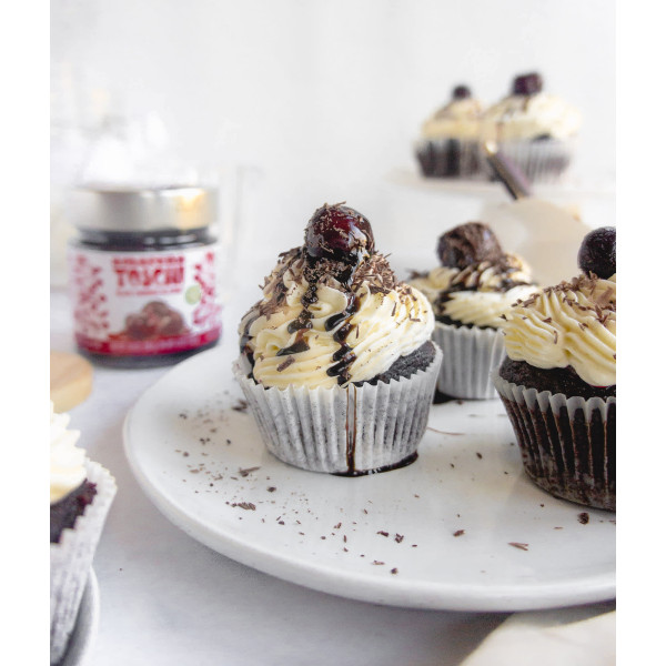 Toschi Candied Amarena Cherries in Syrup