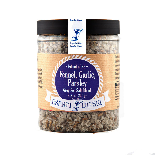 Esprit du Sel Fennel, Garlic & Parsley Grey Sea Salt Blend with Organic Herbs