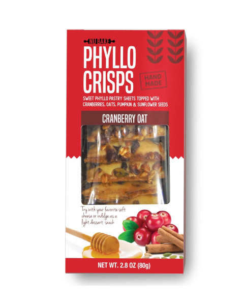 Nu Bake Phyllo Crisps Cranberry Oat