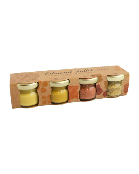 Edmond Fallot Dijon Mustard 4 Mini Gift Pack